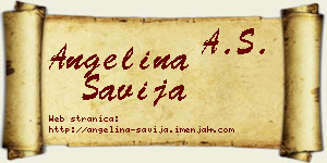Angelina Šavija vizit kartica